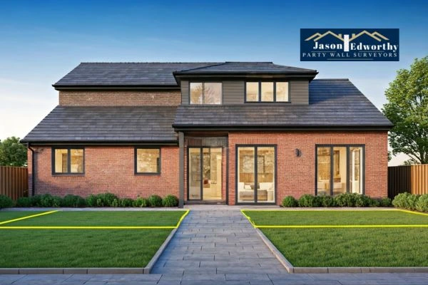 Home extension focusing on boundary line Wednesfield